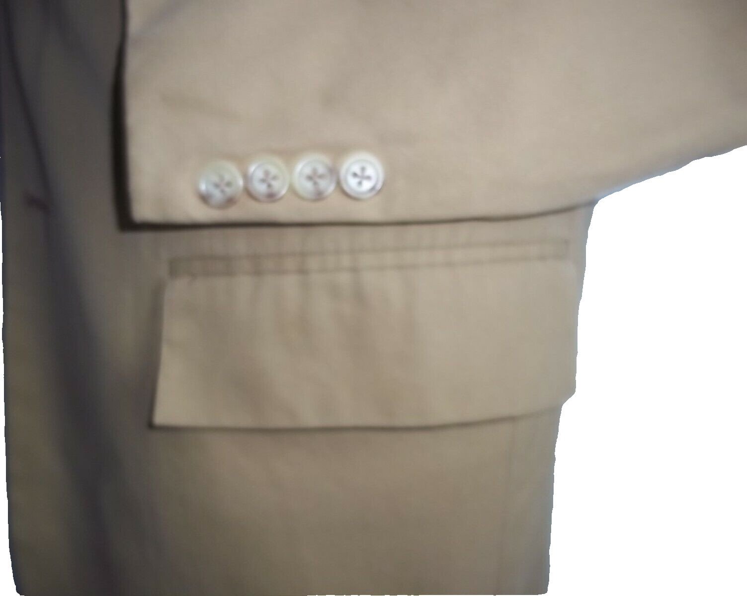 # Polo Ralph Lauren Solid Beige 2Button Cotton Ja… - image 4