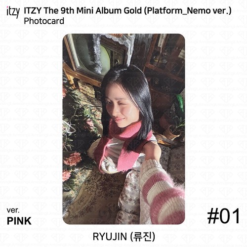 ITZY 9th Mini Album Gold Platform Nemo ver Photocard Poster QR YEJI RYUJIN KPOP - Picture 14 of 107