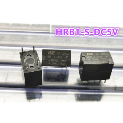1Pc HKE HRB1-S-DC5V Power Relay 6Pins 1A 120VAC