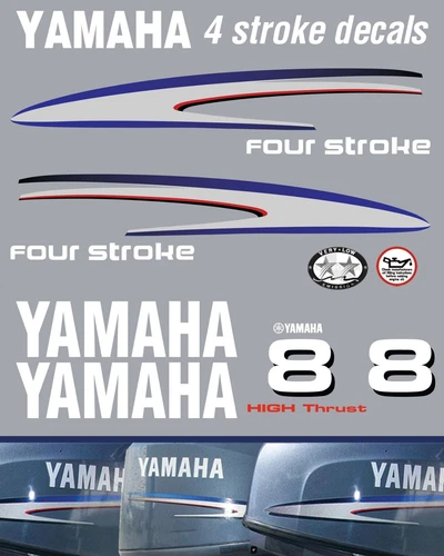 YAMAHA 8hp  4 stroke HIGH THRUST outboard set