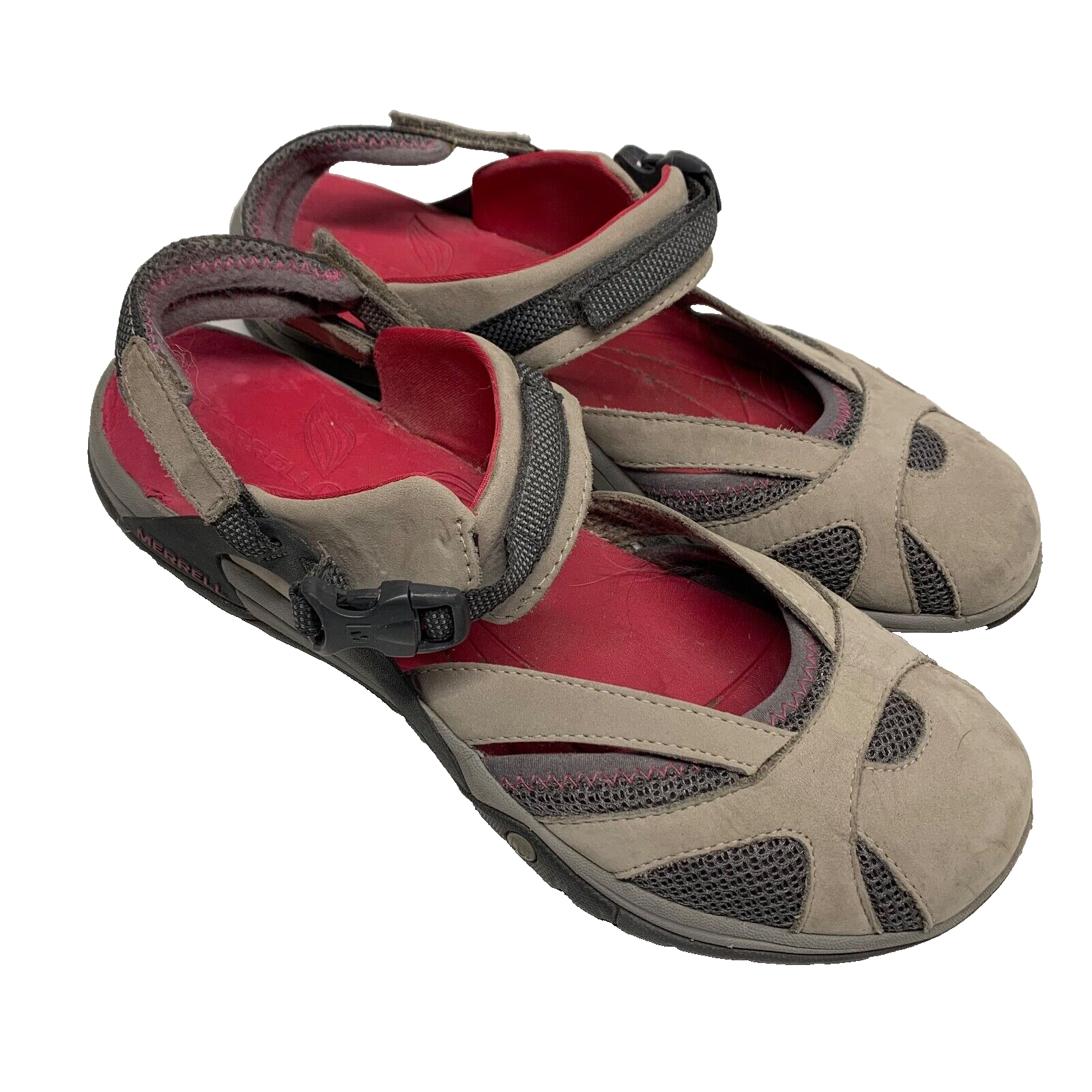 Sandali Merrell donna taglia 10 tortora selvaggia sportivi slingback J24502 rosa marrone chiaro ballerine