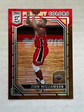 Zion Williamson Primary Colors Red Gold #7 SSP 2021-22 Donruss Elite Asia Tmall