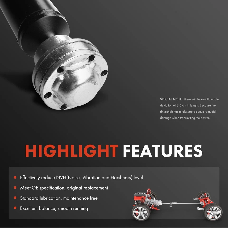 Conjunto de eje de transmisión trasero para Ford Five Hundred Freestyle 2005-2007 Foto 4 de 4