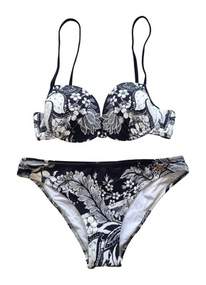 Roberto Cavalli bikini costume da bagno push up C7BY22940 nero taglia 42 M