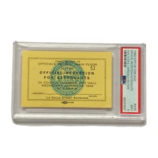 1969 Apollo 11 Astronauts Reception Armstrong Aldrin Officials Ticket PSA Mint 9
