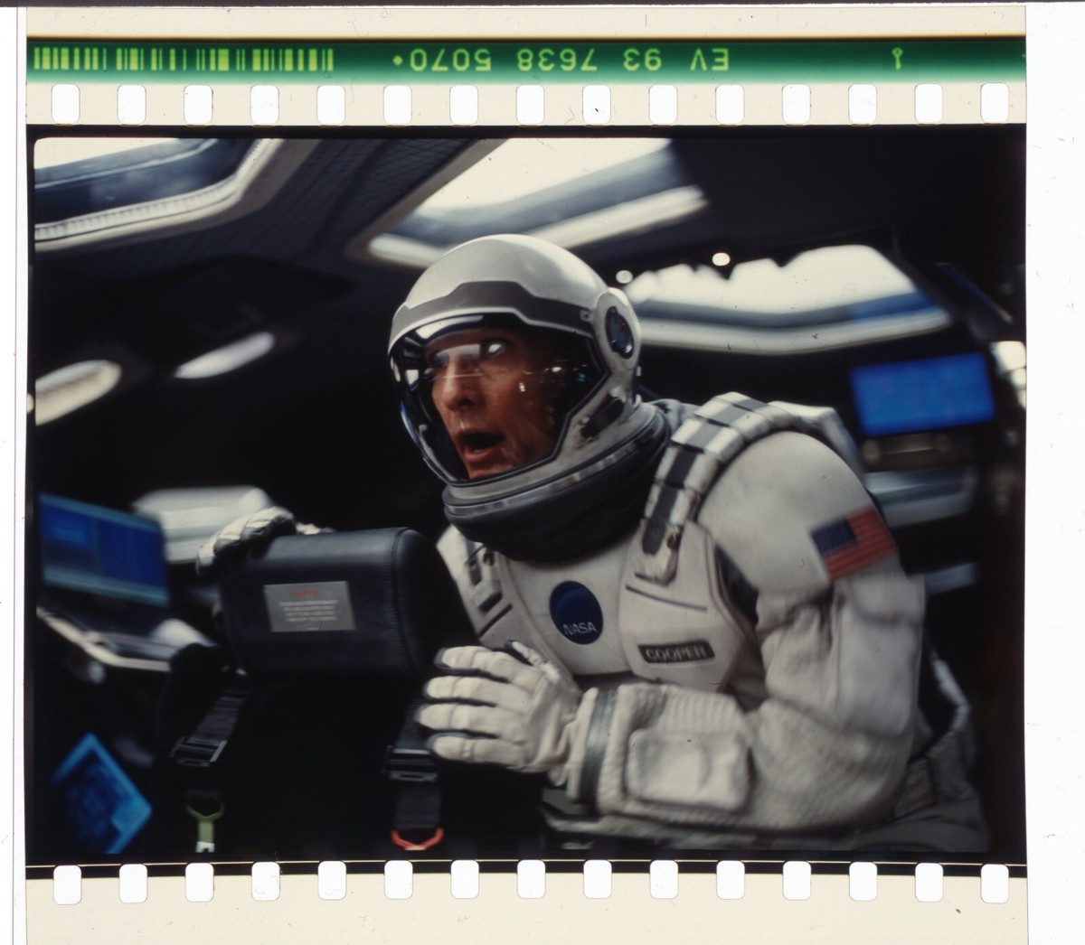 Interstellar Movie 70mm IMAX Film Cell Frame Coop on Millers