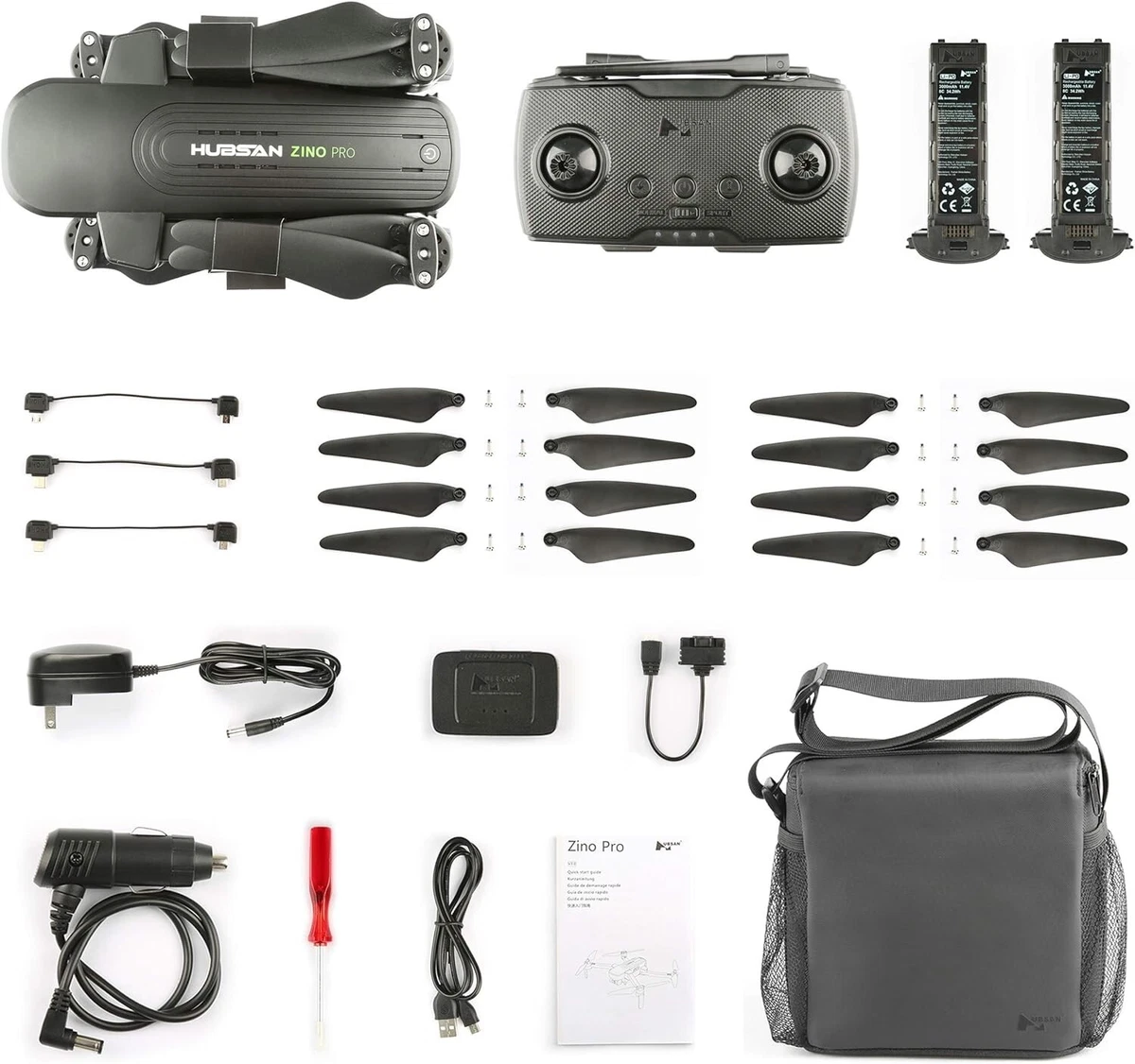 HUBSAN ZINO PRO GPS FPV Foldable Drone 4K Camera 3 axis gimbal 4KM