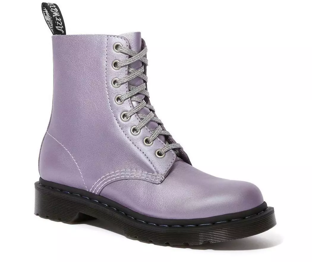 Dr Martens Doc 8 Buchi 1460 Pascal Lavanda Met Virginia Metallico