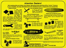 1970's CONTROL PRODUCTS SKATEBOARD Colorized Enlarged Poster 13" X 19" NEW PRINT