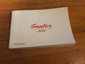04 2004 Pontiac Sunfire Owners Manual Ebay