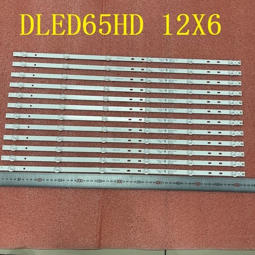 LED Backlight Strip For JVC LT-65N785A DLED65KJAH SL65V3 DLED65HD 12X6 - 第 1/6 張圖片