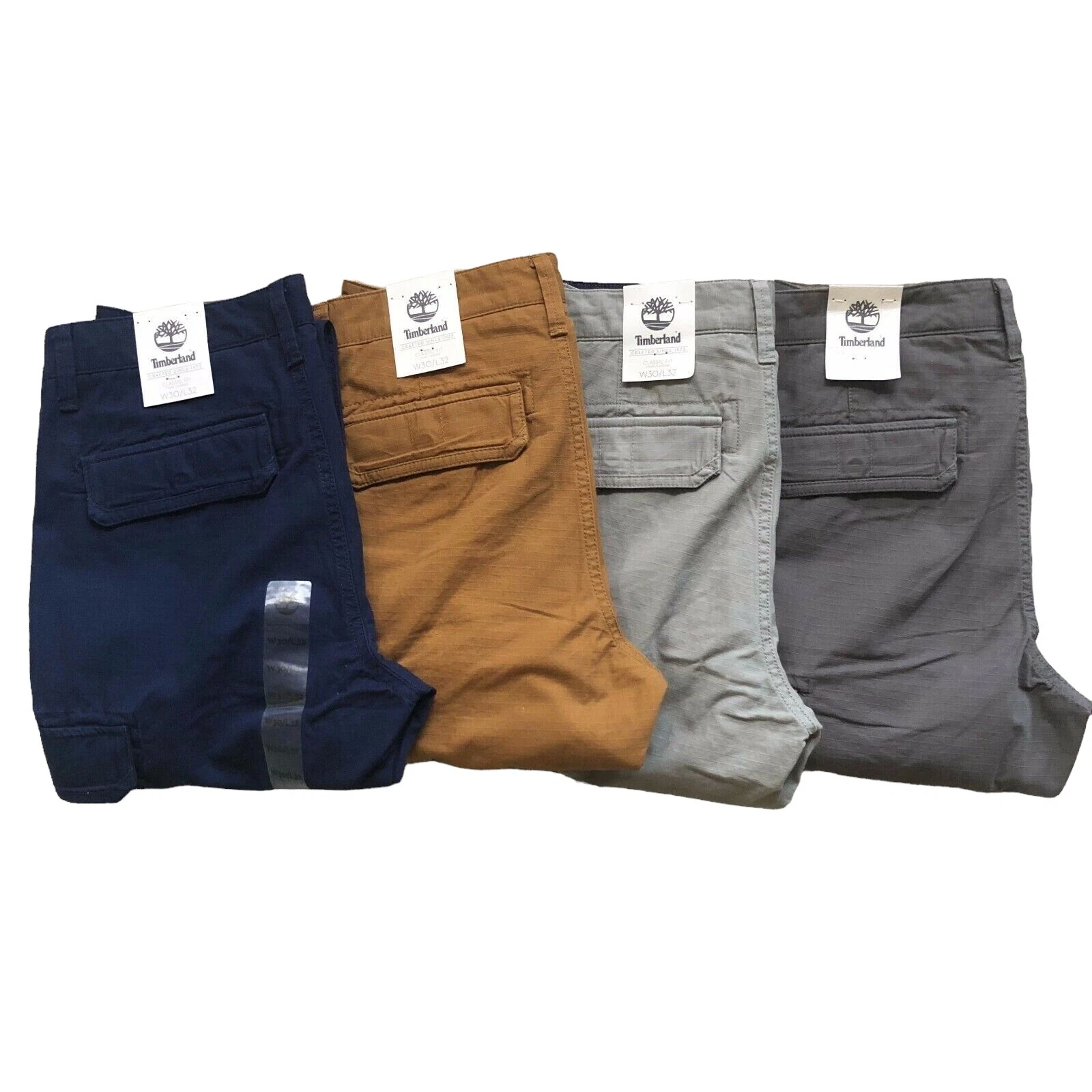 Pantaloni cargo Timberland Webster Lake da uomo classici adatti a tutti in cotone Ripstop A1M5X
