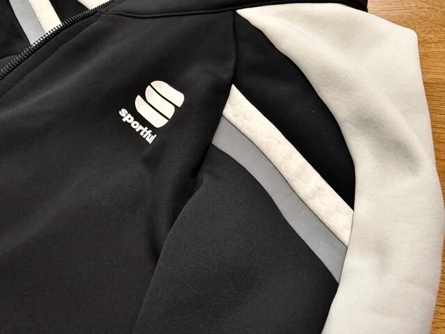 Sportful Chaqueta de Ciclismo Impermeable a Prueba de Viento L Negro Blanco Invierno Forrado Foto 2 de 4