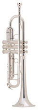 King 2055S Bb Trumpet Silver Flair Series Outfit with Case and Bach Mouthpiece