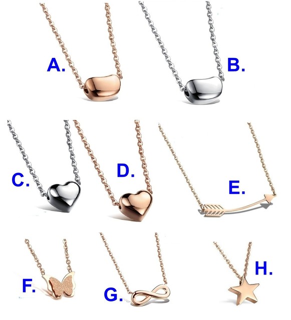 1x Damen Halskette Anhänger Edelstahl Pfeil Sattel Infinity Mädchen Rotgold