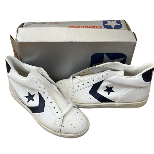 Vintage Converse Deadstock Basketball Sneaker Pro Leather Sz 10 NIB One Star 80s