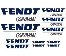 11 Autocollant FENDT diamant Bleu Et Gris Caravane Camping Car Van Stickers
