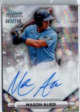 2023 Bowman Sterling - Prospect Autographs Refractor #PA-MA Mason Auer /150