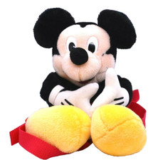 Disney Mickey Mouse Plush Back Pack Purse Classic Mickey