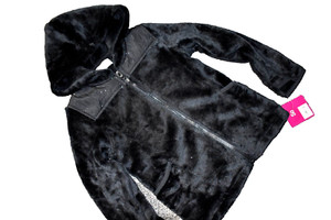 E5 NWT Girls XXS 4/5 SO Luxe Minky Plush Hoodie Jacket Thumb Holes Full Zip