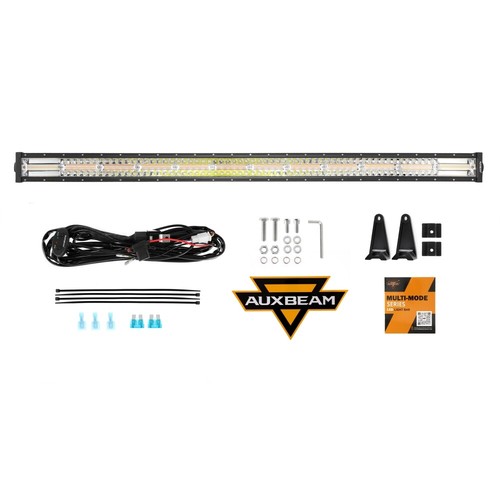 Auxbeam 50" LED Straight Light Bar 6 Modes Strobe Lamp 288W for Truck Boat Jeep - Picture 12 of 12