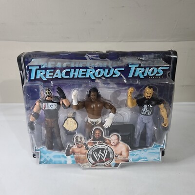 WWE treacherous trios rey mysterio booker T chavo Guerrero jakks pacific