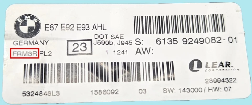 BMW X1 X5 X6 E84 E70 E71 FRM FRM3 FRM3R SAME DAY FOOTWELL MODULE REPAIR SERVICE - Image 3 of 4