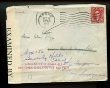 3c surface to US UNCALLED FOR METRO GOLDWYN MAYER censore MGM, Canada cover
