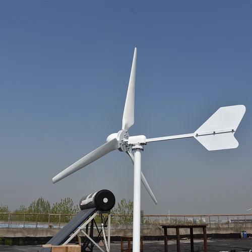 3000W Horizontale Windkraftanlage Komplett Windgenerator mit Hybrid Laderegler - Bild 10 von 21