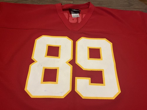 Vintage Andre Rison Kansas City Chiefs NFL Polyester 2XL XXL Red Jersey - Picture 5 of 11