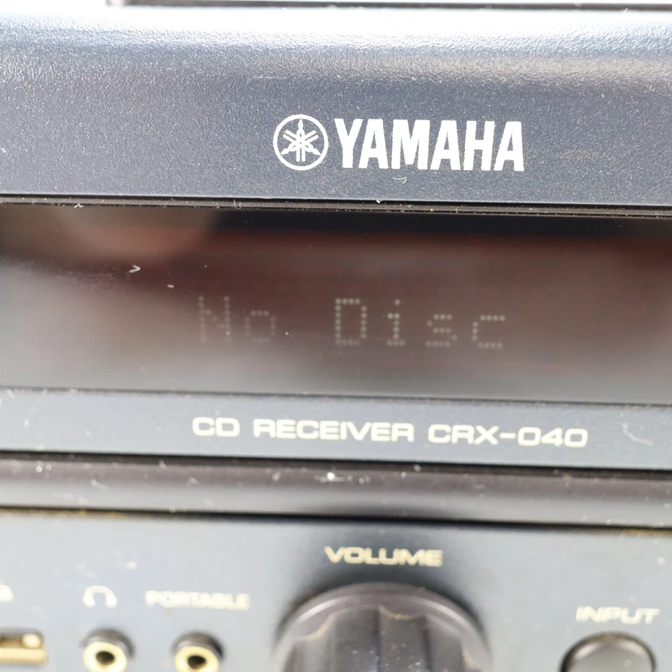 Yamaha CRX-040 CD Player iPod Dock USB Micro Stereo Receiver W/Remote Black - Image 3 of 4