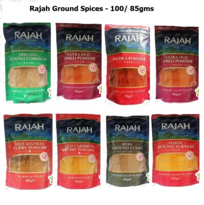 Sachets Rajah Ground Spices Indian Curry Spice Flavor Powder