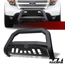For 2011-2019 Ford Explorer Suv Matte Blk AVT Edge Bull Bar Brush Bumper Guard