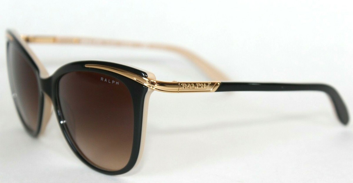 Ralph Lauren Elegant Black and Gold Sunglasses Ralph Lauren RL8209 The Jacquie XL (57 - 15) with Grey  main image 4
