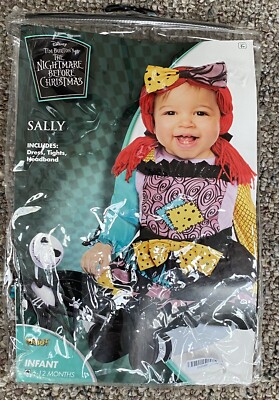 Baby Sally Costume 6-12 Months Nightmare Before Christmas Halloween Spirit 