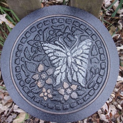 Butterfly plaque mold plastic cement plaster mould 10'' x 1/3'' thick