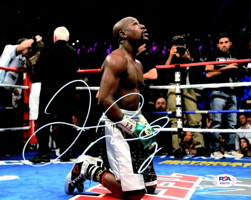 Floyd Mayweather Jr. HAND SIGNED Boxing 8x10 inch Photo * HOF 50-0 + PSA/DNA COA