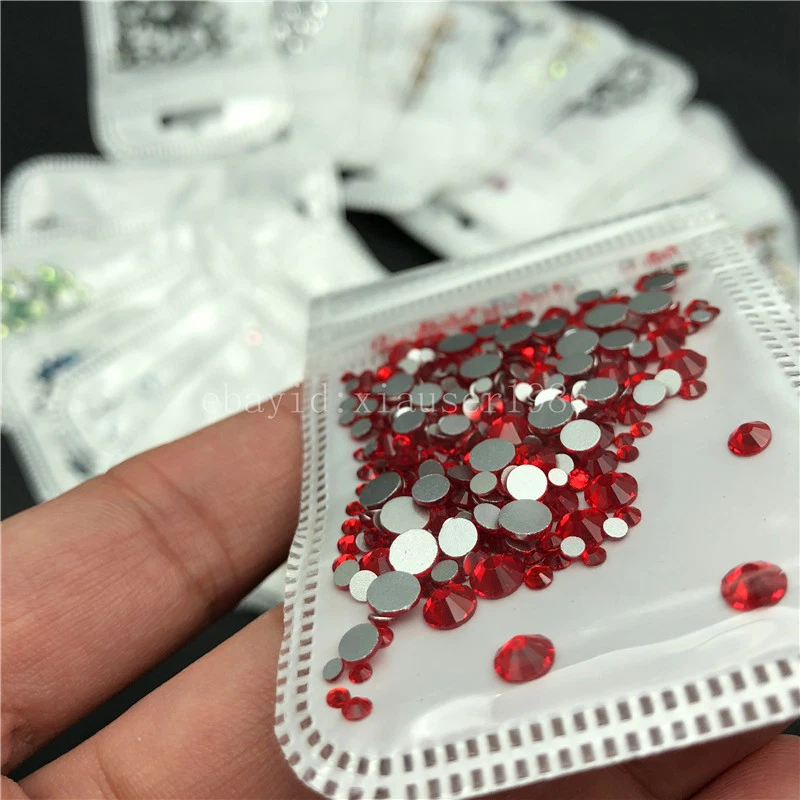 46 colors 2-5mm 400pcs Nail Art Rhinestones Crystal Gems 3D Tips DIY Decoration - Image 4 of 4