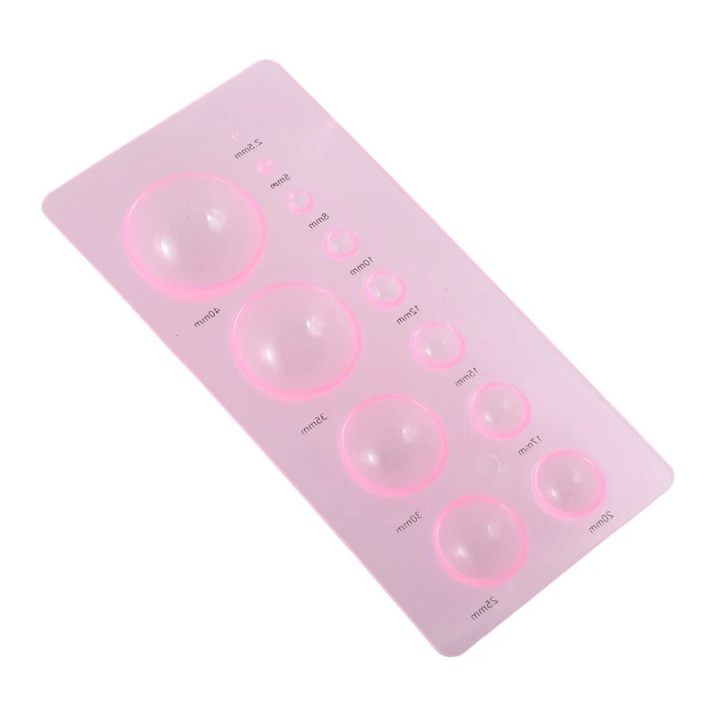 12 Size 3D Half Ball Domes Quilling Papercraft Board Creation Mould Tool - Image 4 of 4