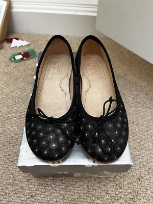 Step2wo Girls Black Polly Spot Shoes New With UK