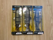 Lot of 3 SPRO Swimbait 80 Fast Sink Fishing Lures Hitch Flat Rainbow Killer Carp