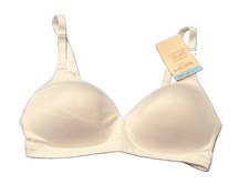 Warners Cloud 9 Wireless Lightly Lined Comfort Bra White 34C New NWT