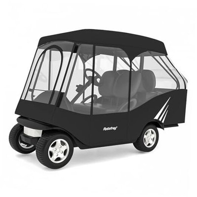  Golf Cart Enclosure,2+2 Golf Cart Drivable Enclosure Rain Cover Short Roof 