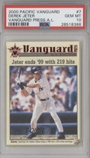2000 Pacific Vanguard Vanguard Press AL Derek Jeter #7 PSA 10 GEM MT HOF 1og