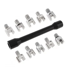 US Motorcycle Spoke Wrench Key For Tension Buckled Wheels 5mm – 6.8mm 9pc