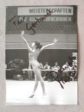 16531 Daniela Meister Turnen Autogrammkarte original signiert