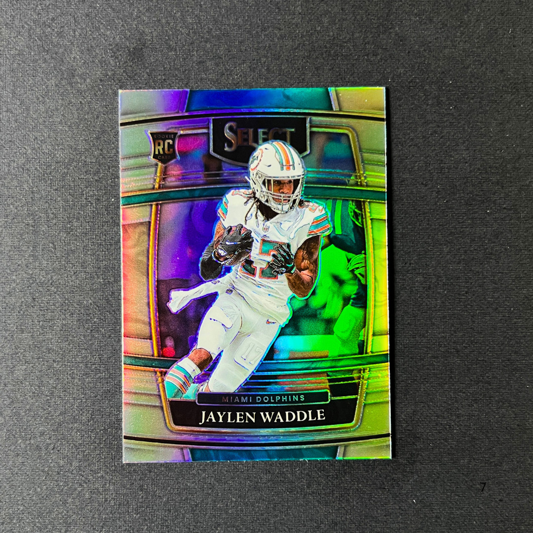 2021 Panini Select - Concourse Jaylen Waddle #48 Silver Prizm (RC) - Dolphins
