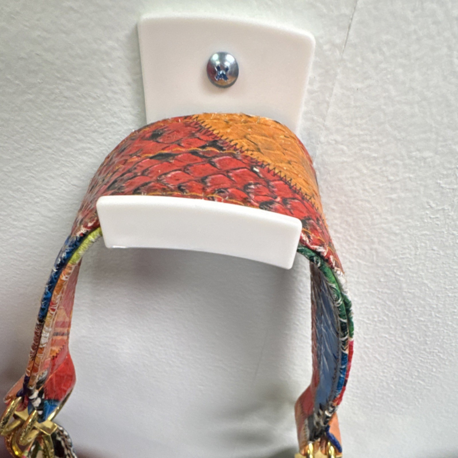 Braciano Multicolor Patchwork Shoulder Bag Gold H… - image 7