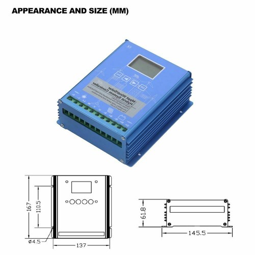 Turbina eolica 800W elica Maglev generatore eolico e regolatore inverter 12V 24V 48V - Foto 32 di 45
