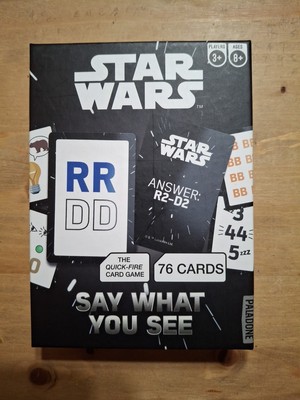 STAR WARS Card Game Say What You See Quick Fire Catch Phrase Paladone Complete